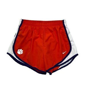 Nike Dri-Fit Shorts Womens Size Small Orange Clemson Tigers Tempo Running Shorts